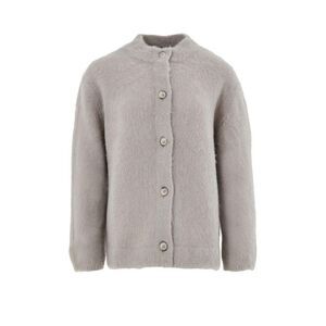 Gran Sasso Wool Knit Cardigan with Button Closure Women Beige Cardigans